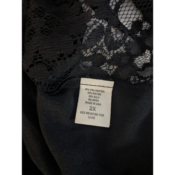 VTG Violet Kay Blue Floral Kimono Jacket Size 2xl fairy, whimsy, romantic - Picture 7 of 9